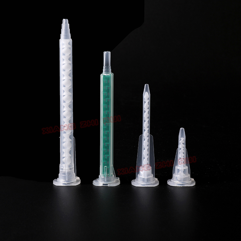 Resin Static Mixer MA6-16(Green),MA3.0-17S, Mixing Nozzles for Duo Pack Epoxies Bayonet Square POM Material Mixing Tube